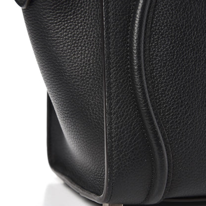 Celine Drummed Calfskin Micro Luggage Black 9 of 13