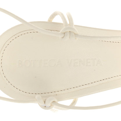 Bottega Veneta Nappa Dot Ankle Tie Sandals 39 White 7 of 8