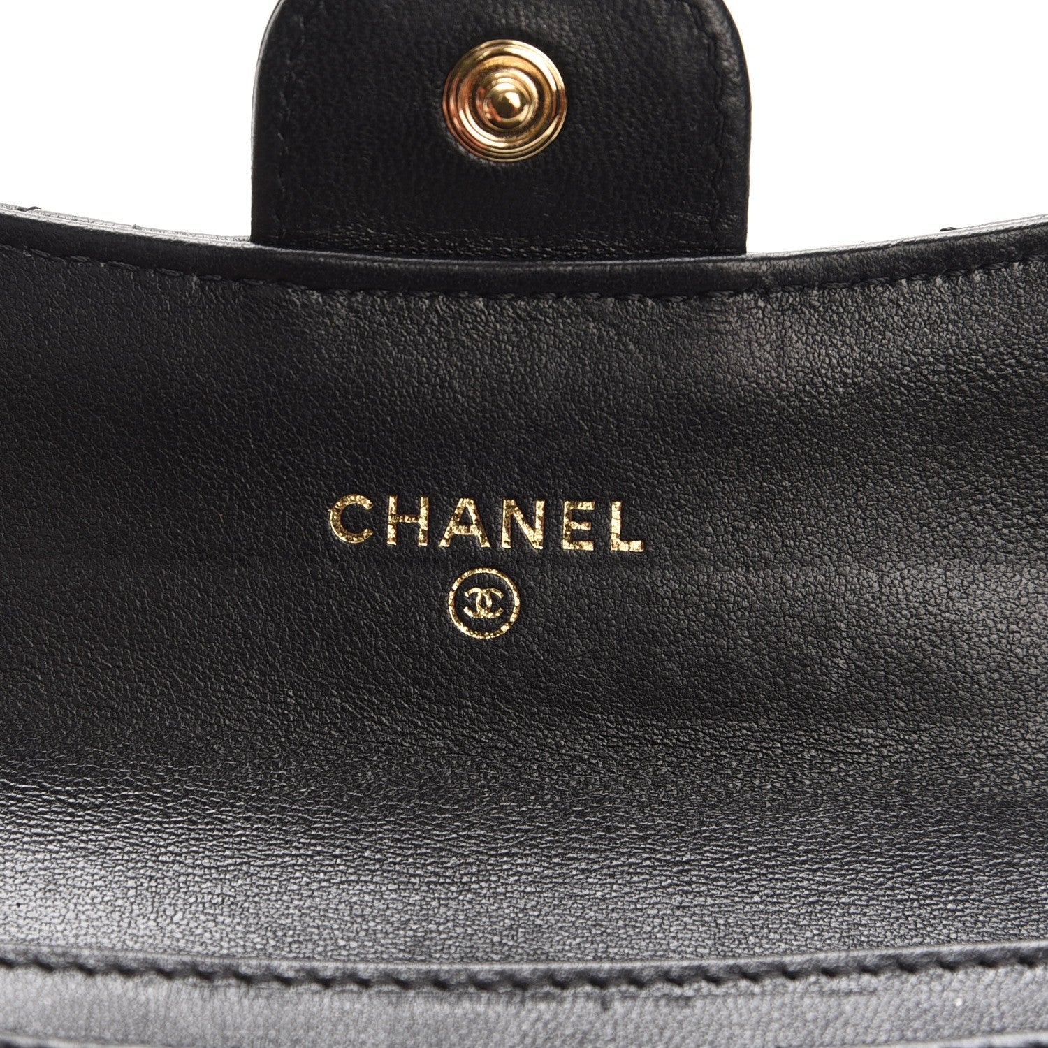 Chanel Lambskin Quilted Flap Card Holder Black 6 of 9