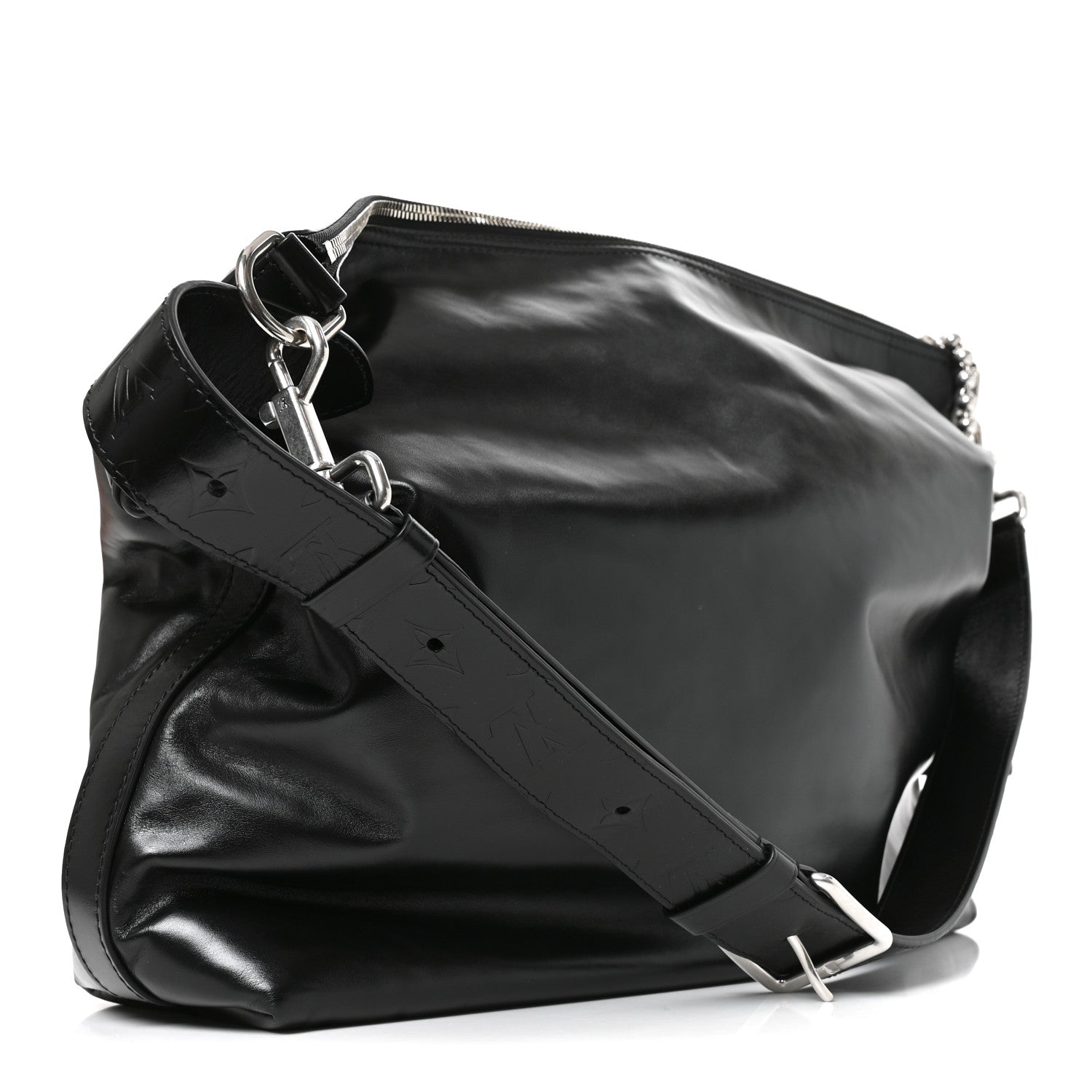 Louis Vuitton LV Night Calfskin Vagabond Hobo Black 3 of 9
