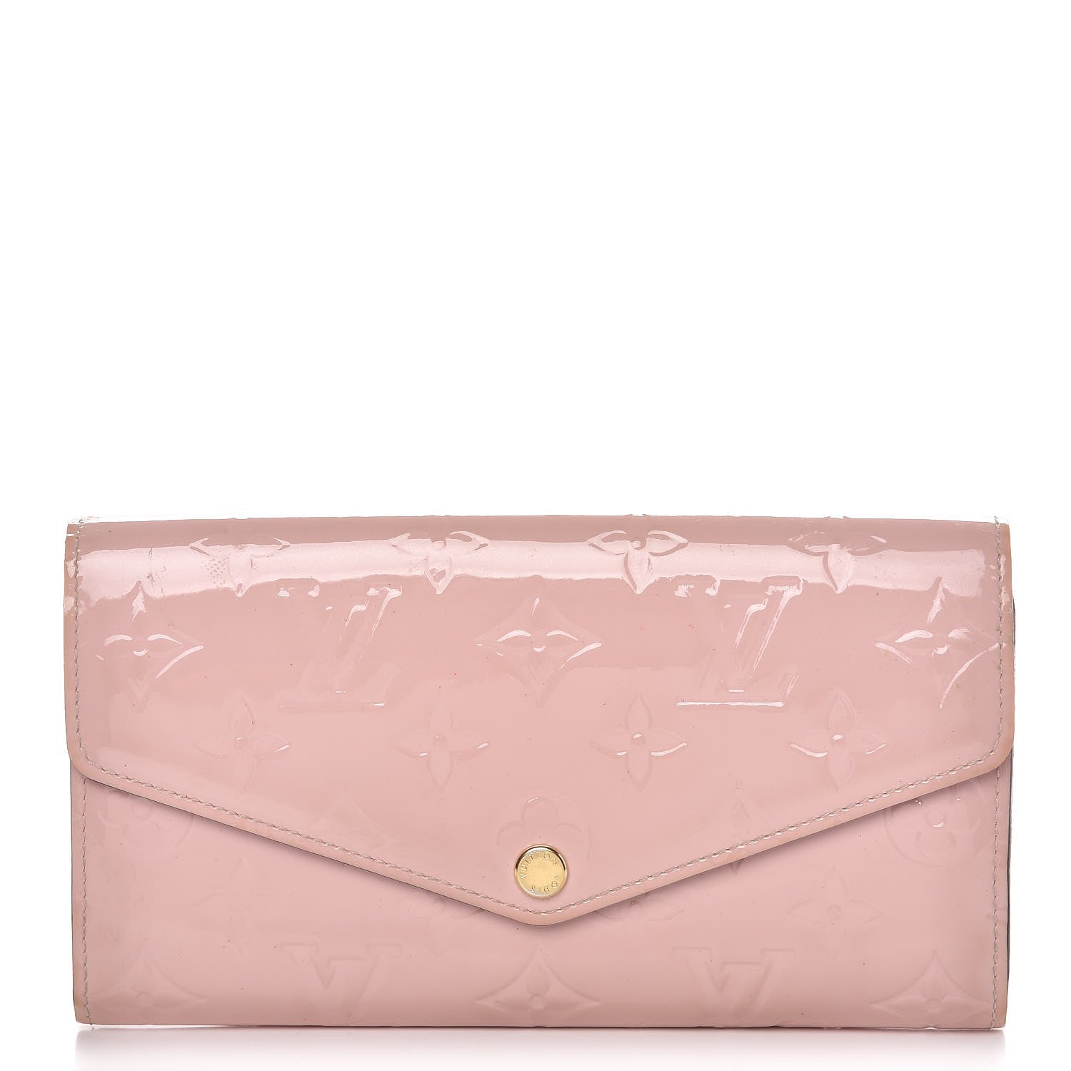 Louis Vuitton Vernis Sarah Wallet NM Rose Ballerine 1 of 16