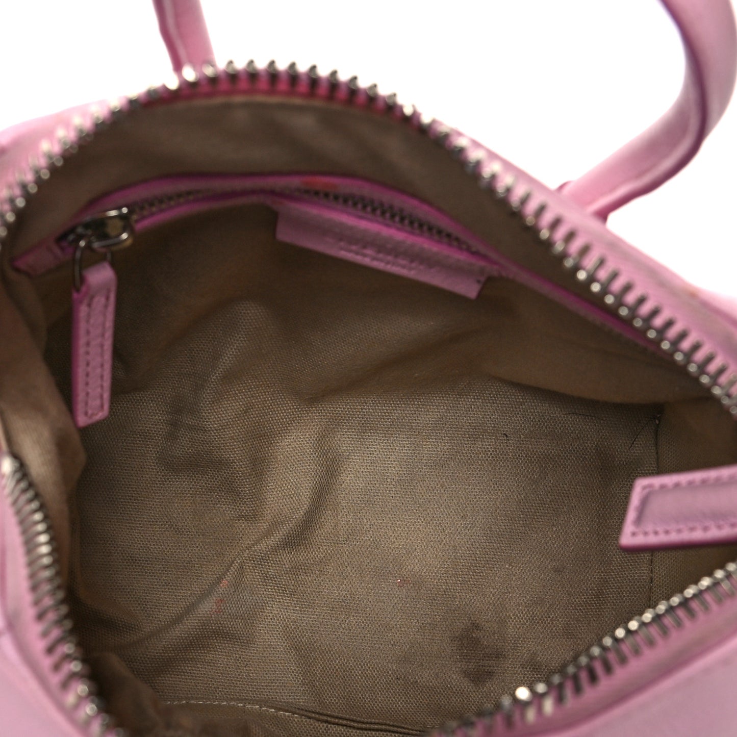 Sugar Goatskin Mini Antigona Bright Pink