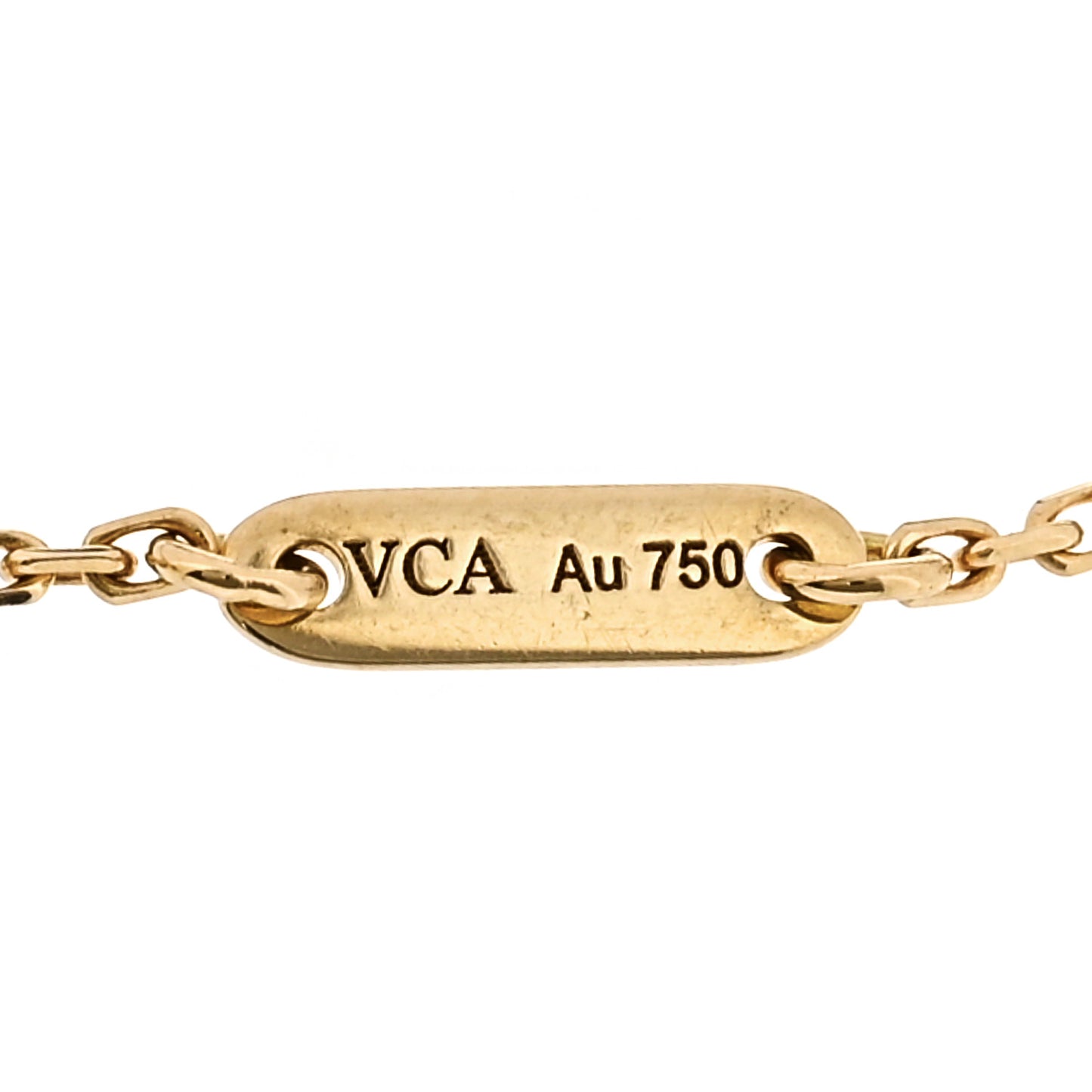 18K Yellow Gold Mother of Pearl Sweet Alhambra Bracelet