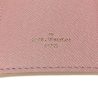 Louis Vuitton Damier Azur Victorine Wallet Rose Ballerine 6 of 11