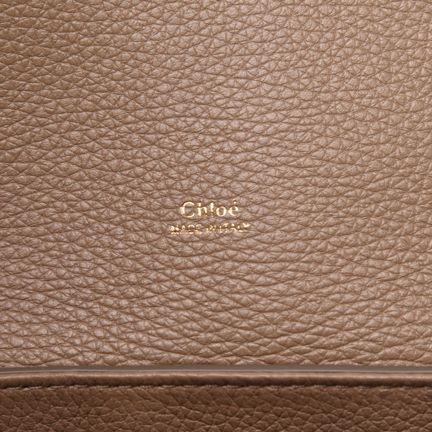 Chloe Grained Deerskin Shiny Calfskin Large Aby Day Shoulder Bag Motty Grey 6 of 10