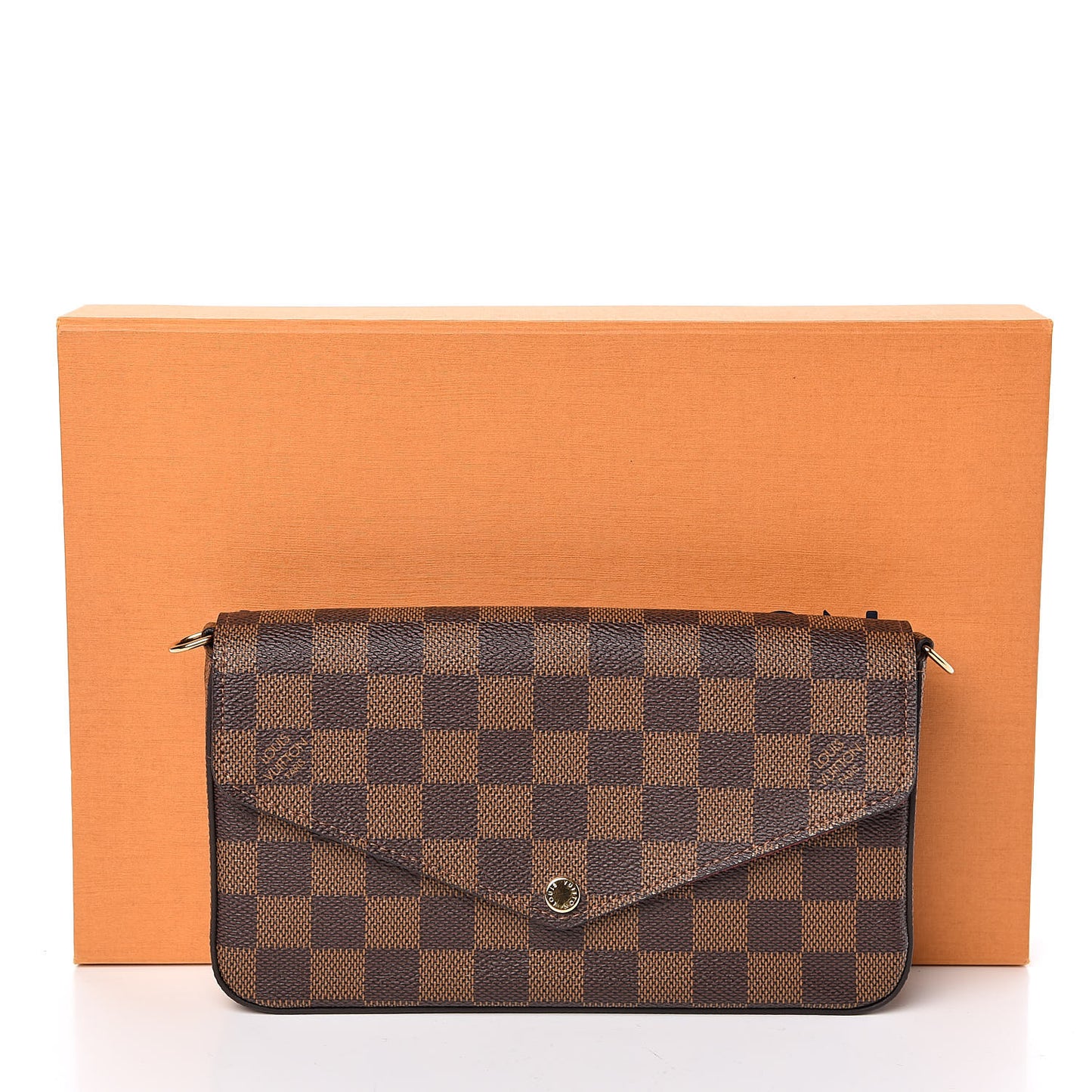 Damier Ebene Pochette Felicie Chain Wallet