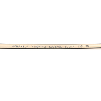 Chanel Aviator CC Sunglasses 4189-T-Q Silver 6 of 8