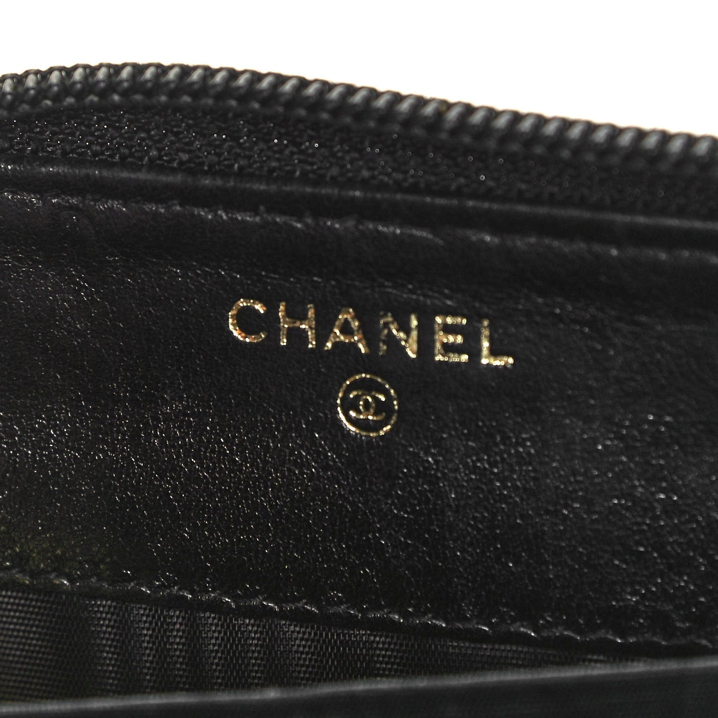 Caviar Large Timeless CC Zip Around Wallet Black