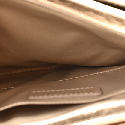 Chanel Metallic Crackled Calfskin Medium Clam's Pocket Flap Gold 7 of 14