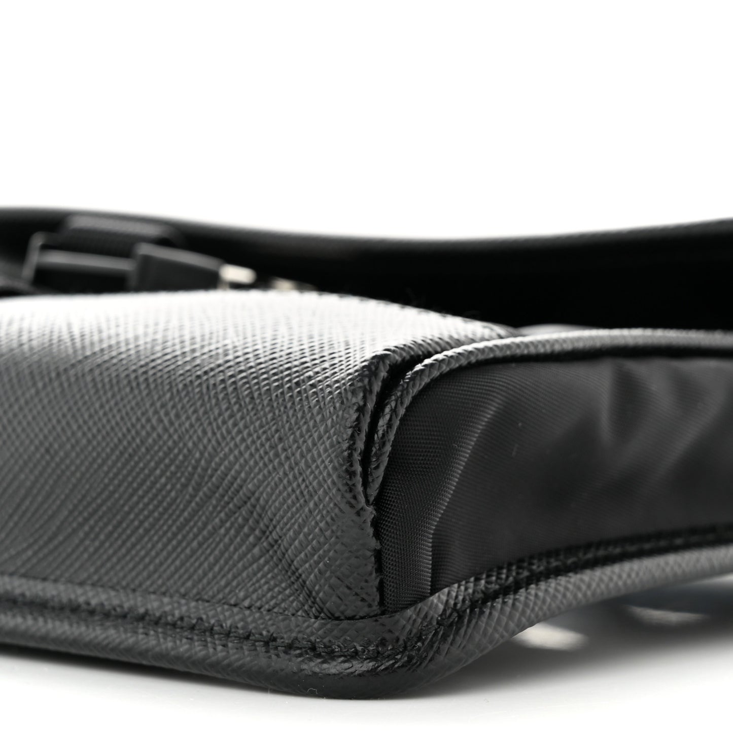 Re-Nylon Saffiano Smartphone Case Crossbody Black