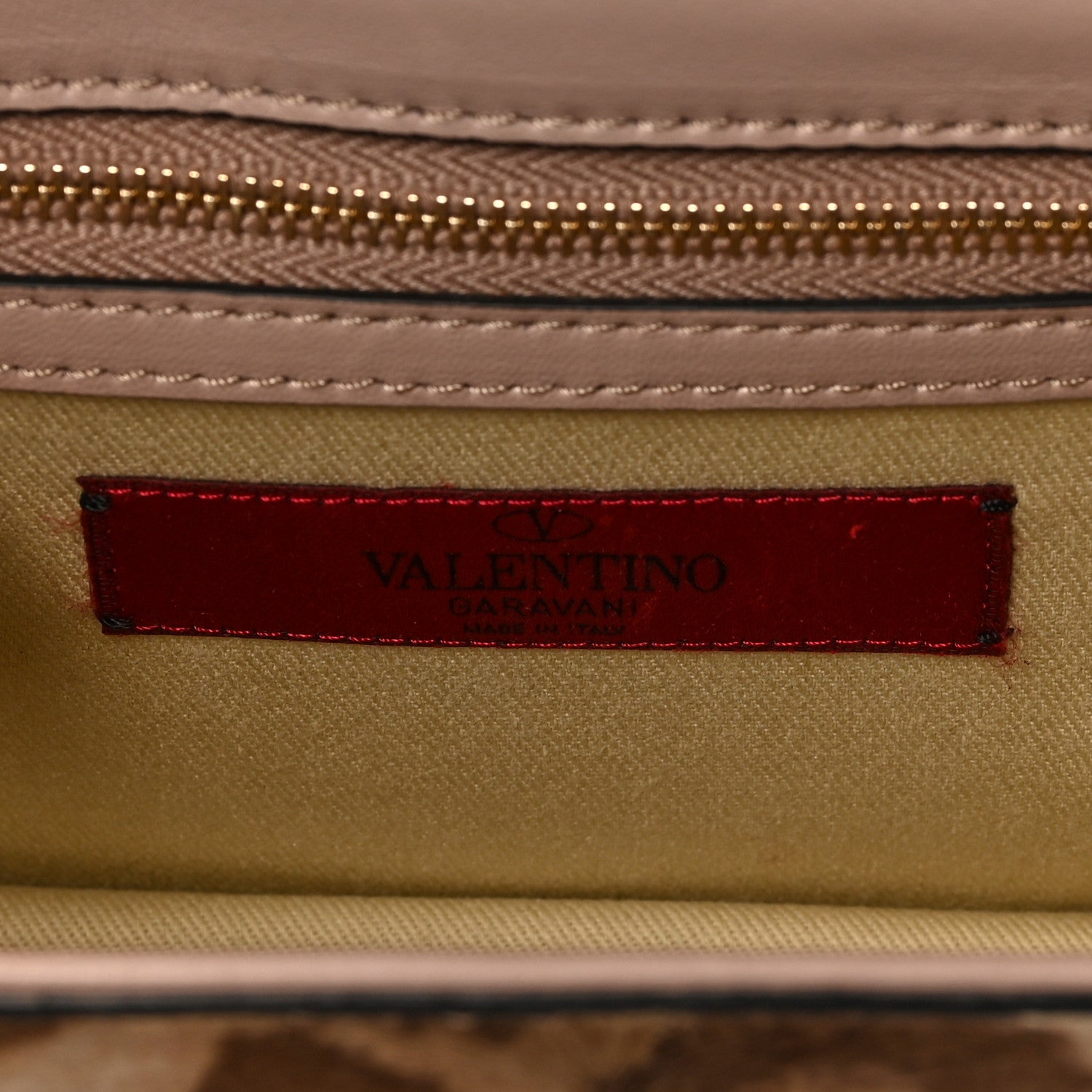 Valentino Garavani Calf Hair Leopard Print Small Glam Lock Rockstud Flap Blush 6 of 8