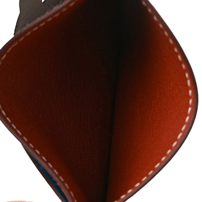 Hermes Epsom Evercolor Chevre Mysore Les Petits Chevaux Card Holder Brique Quebracho Bleu Frida Gris Perle 5 of 8