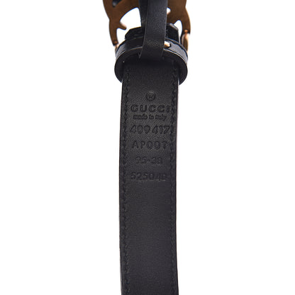 Gucci Calfskin Double G 20mm Belt 95 38 Black 4 of 7