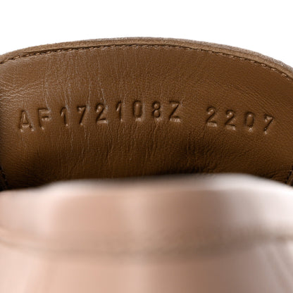 Hermes Chevre Womens Paris Loafers 37 Beige Nude 6 of 12