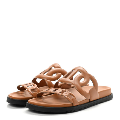 Hermes Nappa Extra Sandals 40 Naturel 3 of 8