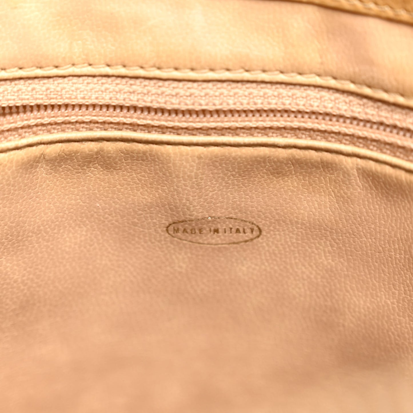 Caviar Flap Shoulder Bag Beige