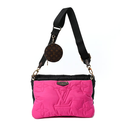 Louis Vuitton Econyl Monogram Pillow Maxi Multi Pochette Accessories Black Fuchsia 1 of 10