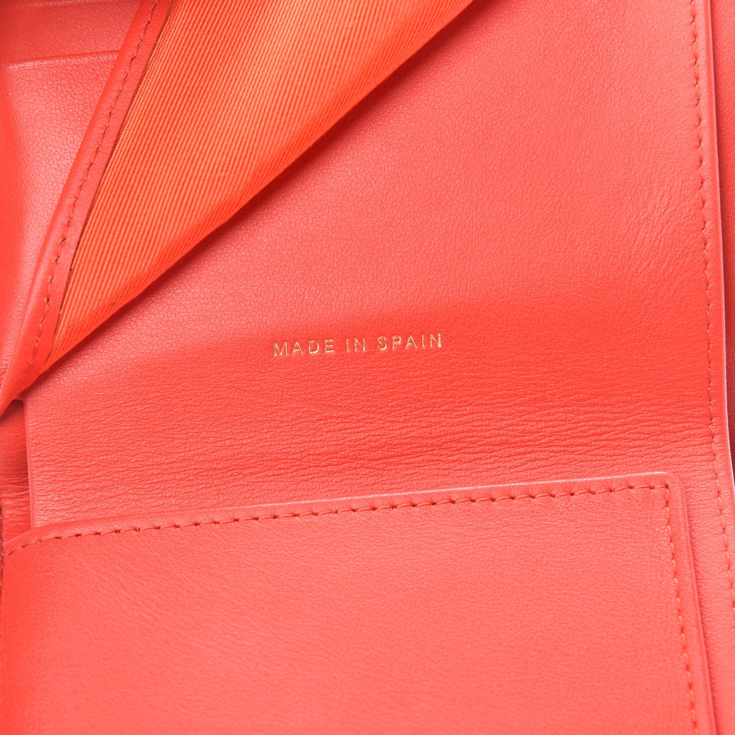 Caviar Quilted Compact Flap Wallet Red