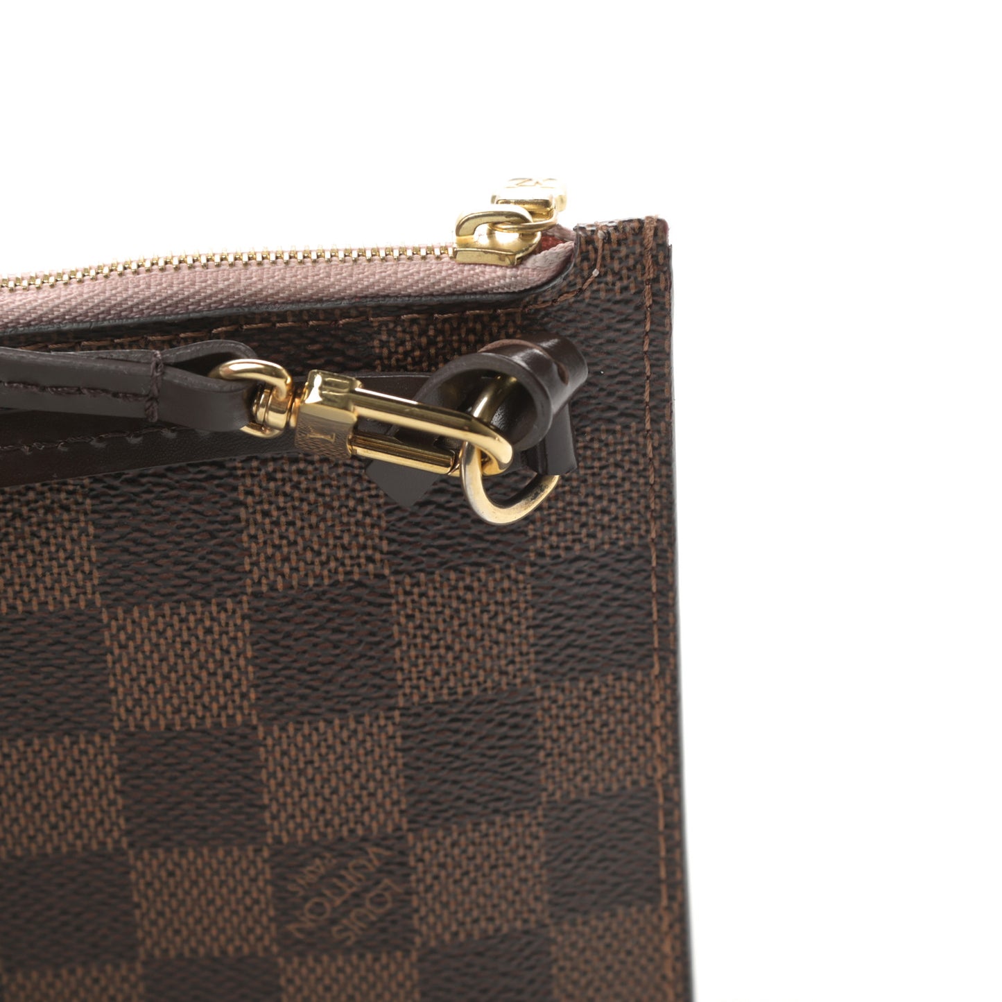 Damier Ebene Neverfull MM GM Pochette Rose Ballerine