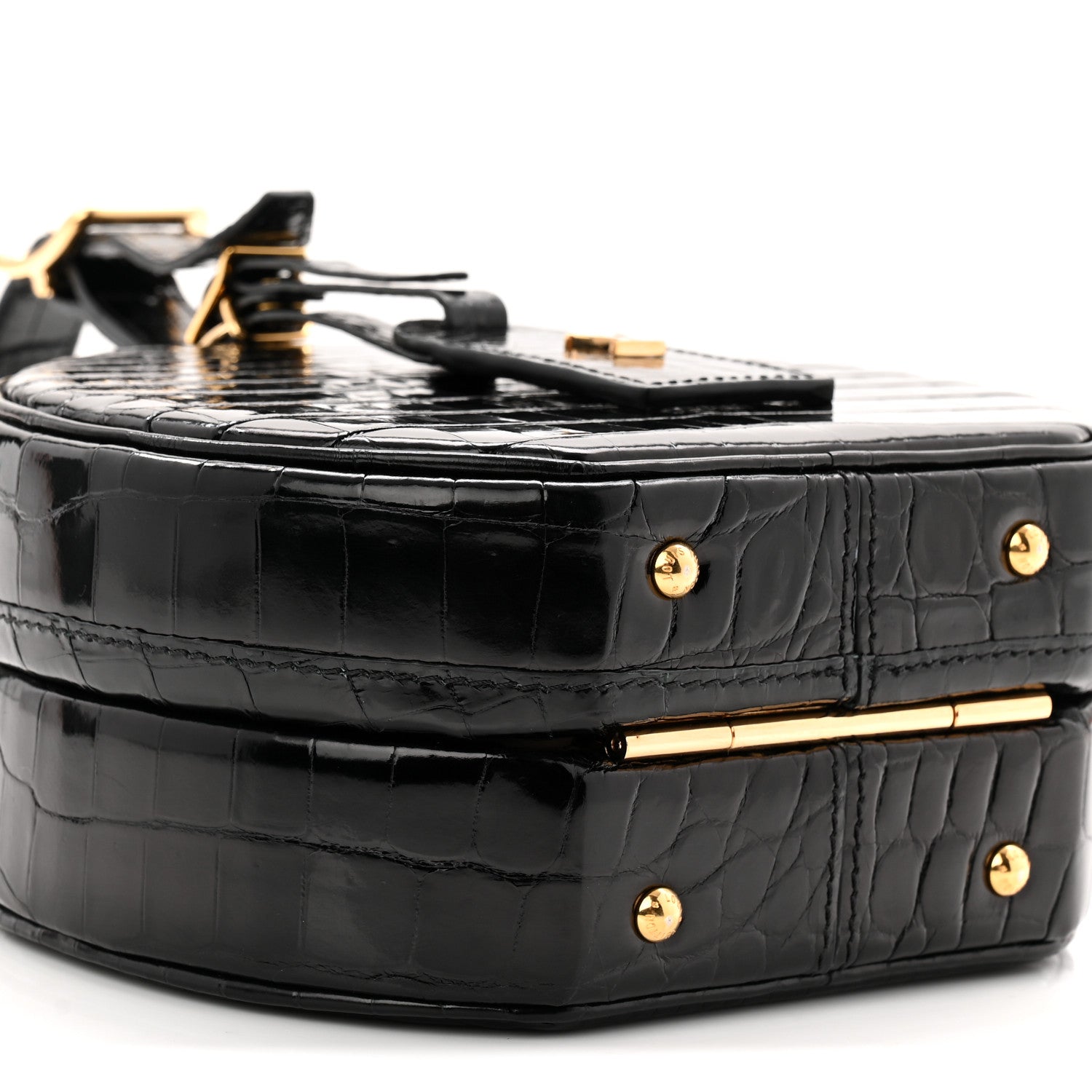 Louis Vuitton Crocodile Petite Boite Chapeau Black 8 of 9