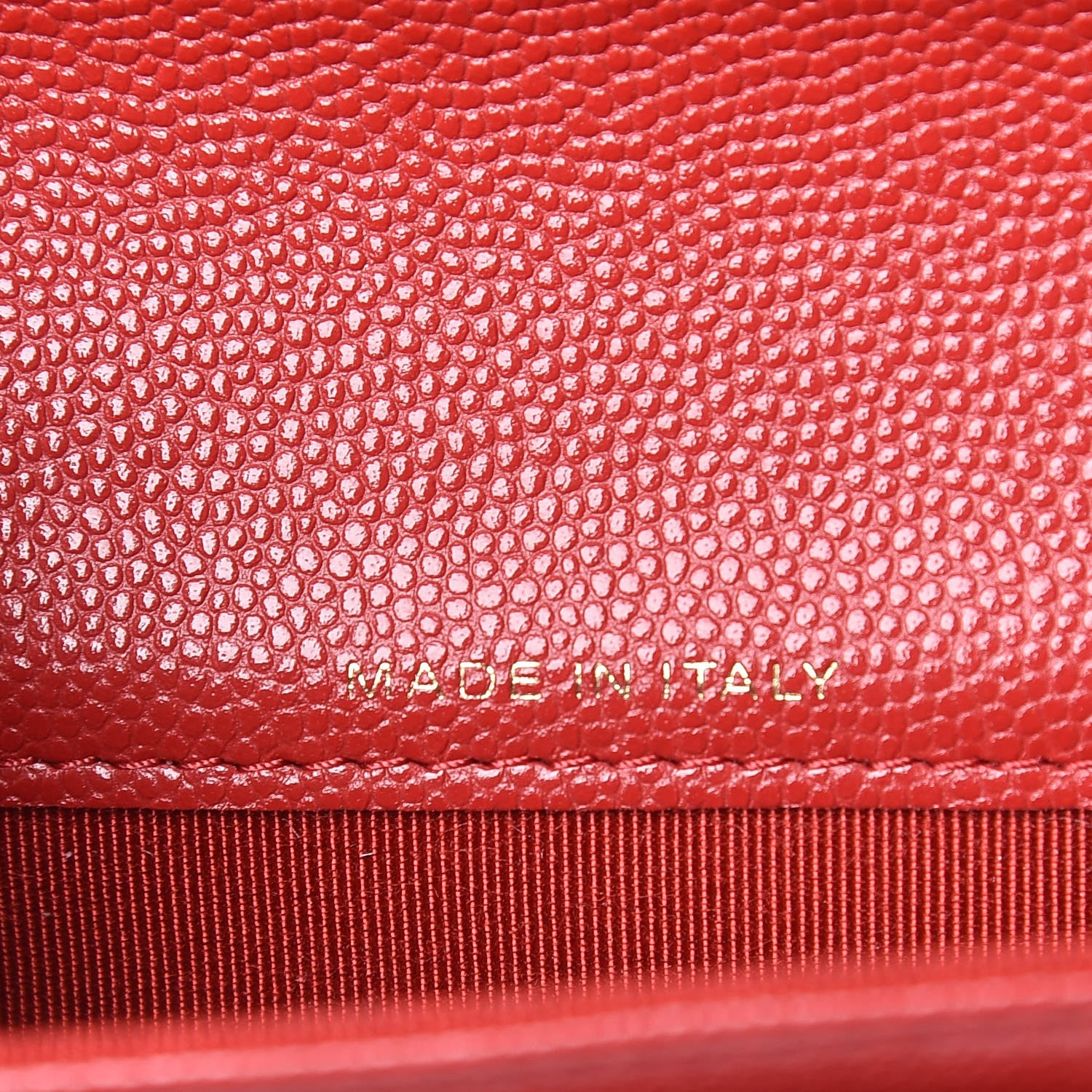 Chanel Caviar Quilted Flap Card Holder Wallet Red 7 of 9