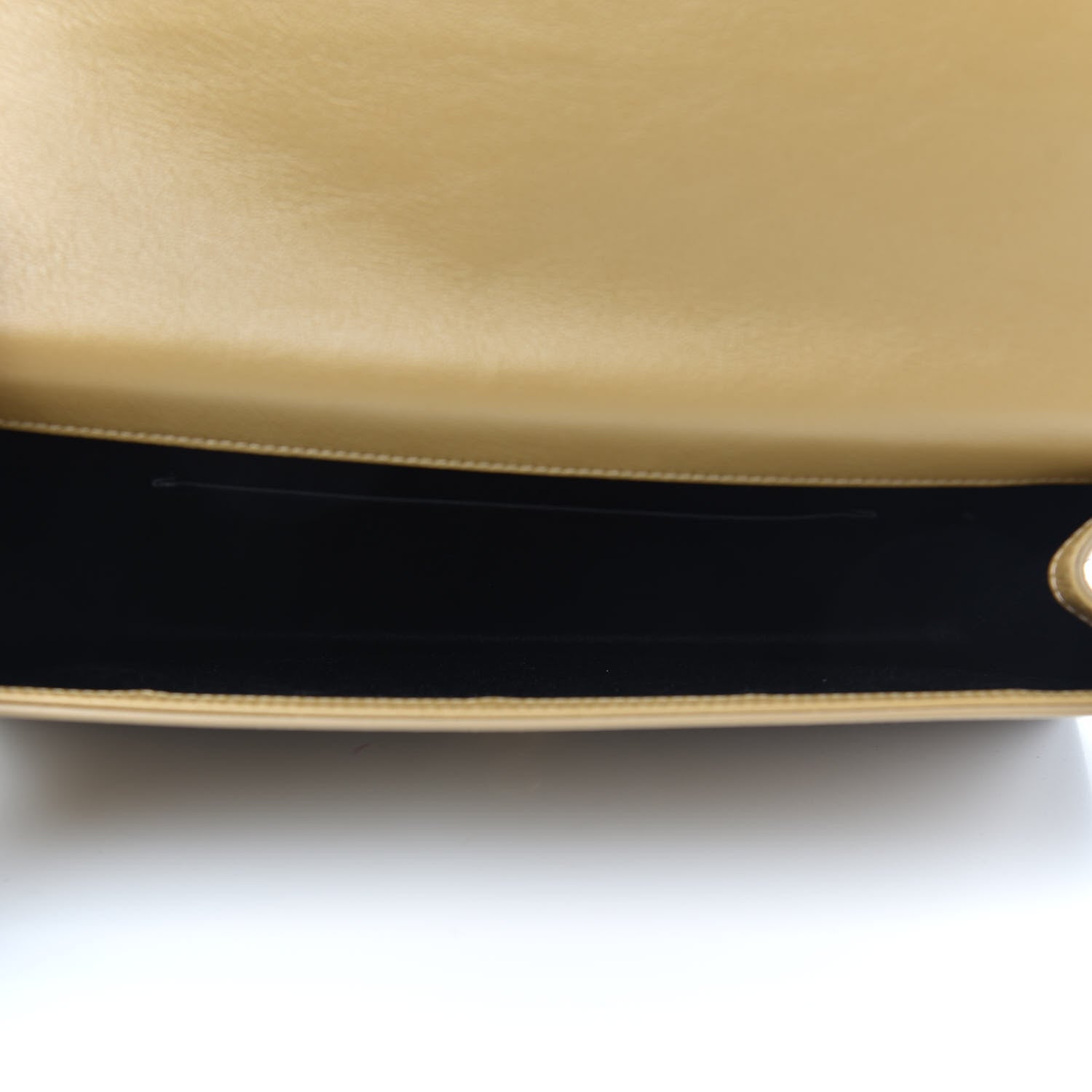 Saint Laurent Calfskin Monogram Large Belle De Jour Clutch Beige 5 of 8