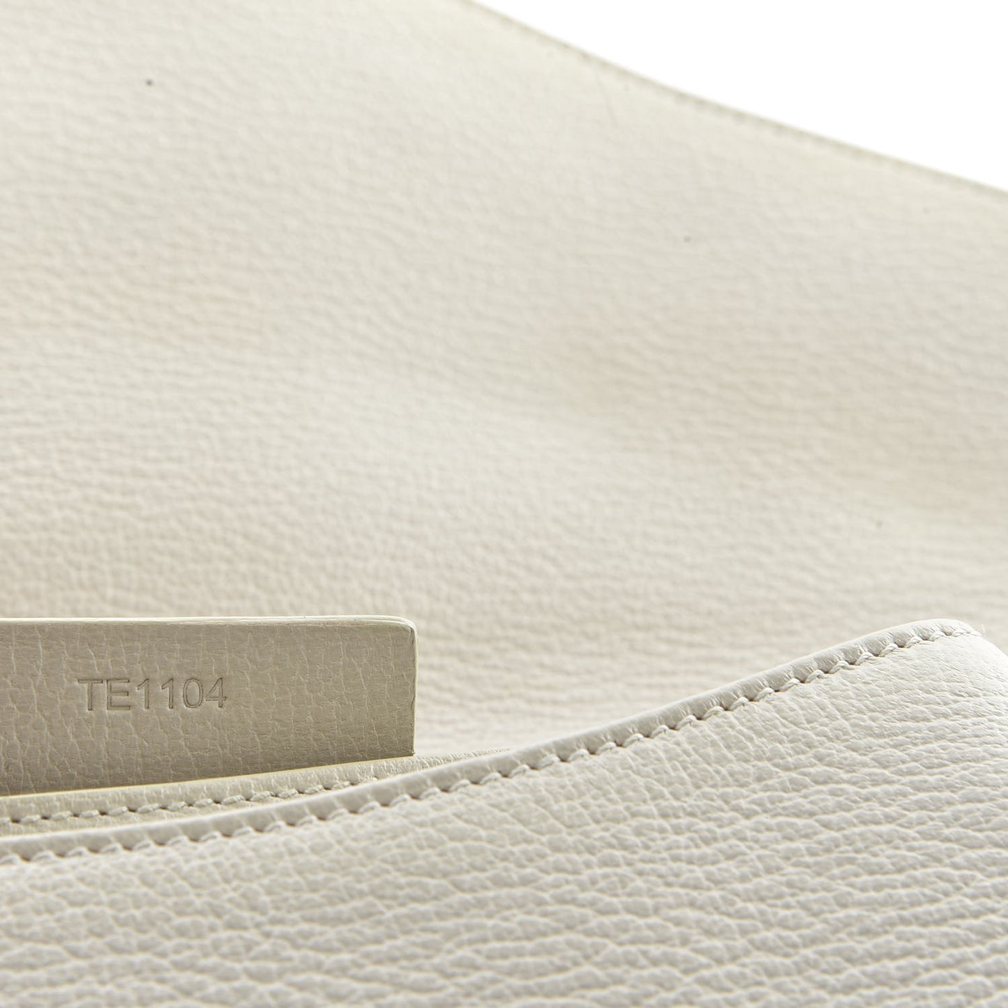 Sugar Goatskin Medium Antigona Envelope Clutch Ivory