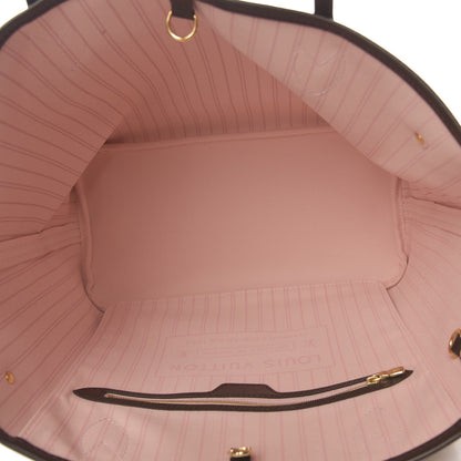 Louis Vuitton Damier Ebene Neo Neverfull MM Rose Ballerine 5 of 9