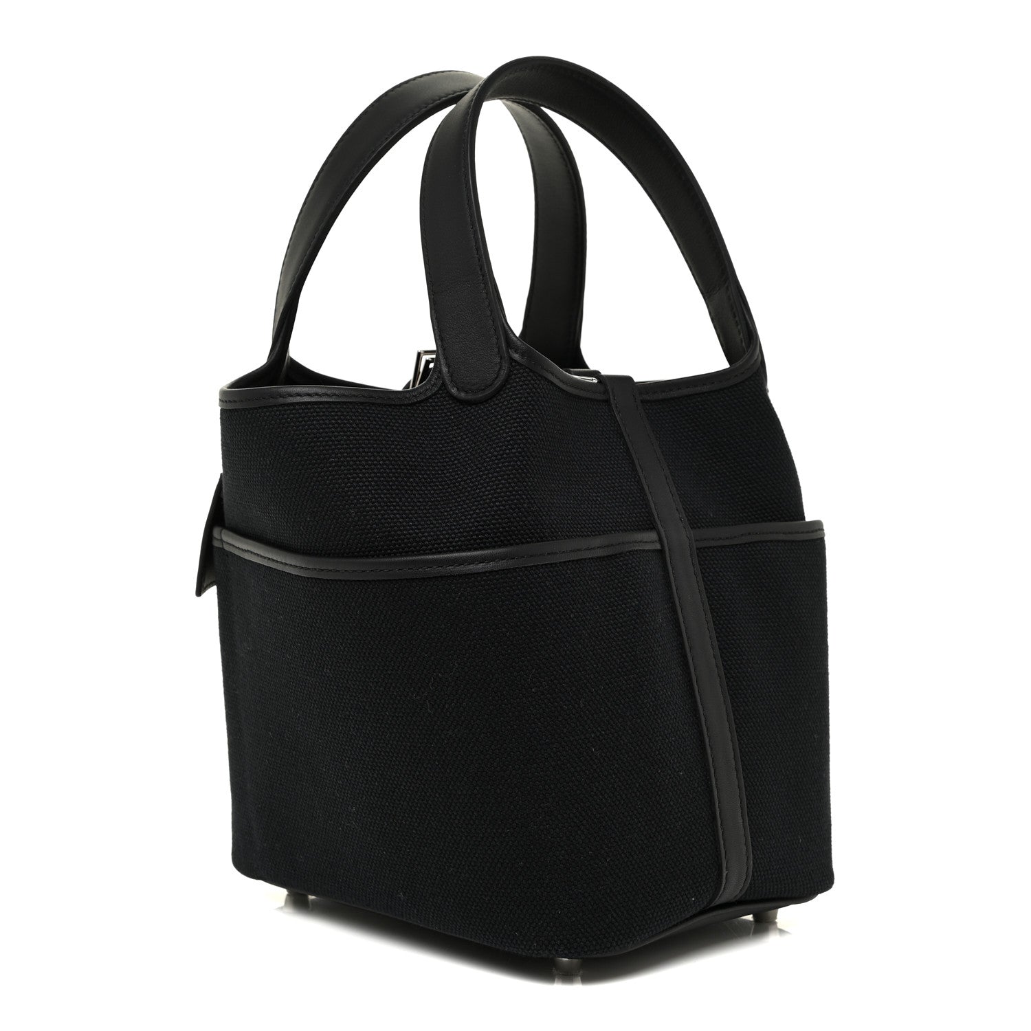 Hermes Toile Goeland Swift Cargo Picotin Lock 18 Black 3 of 10