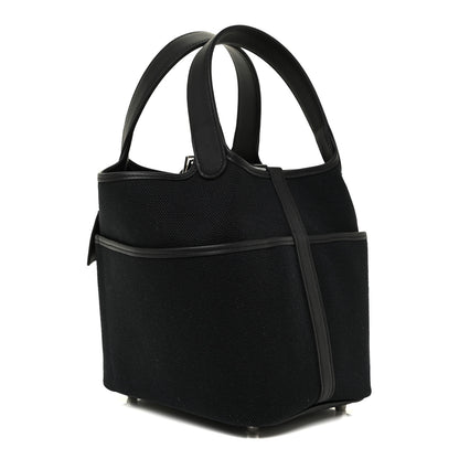Hermes Toile Goeland Swift Cargo Picotin Lock 18 Black 3 of 10