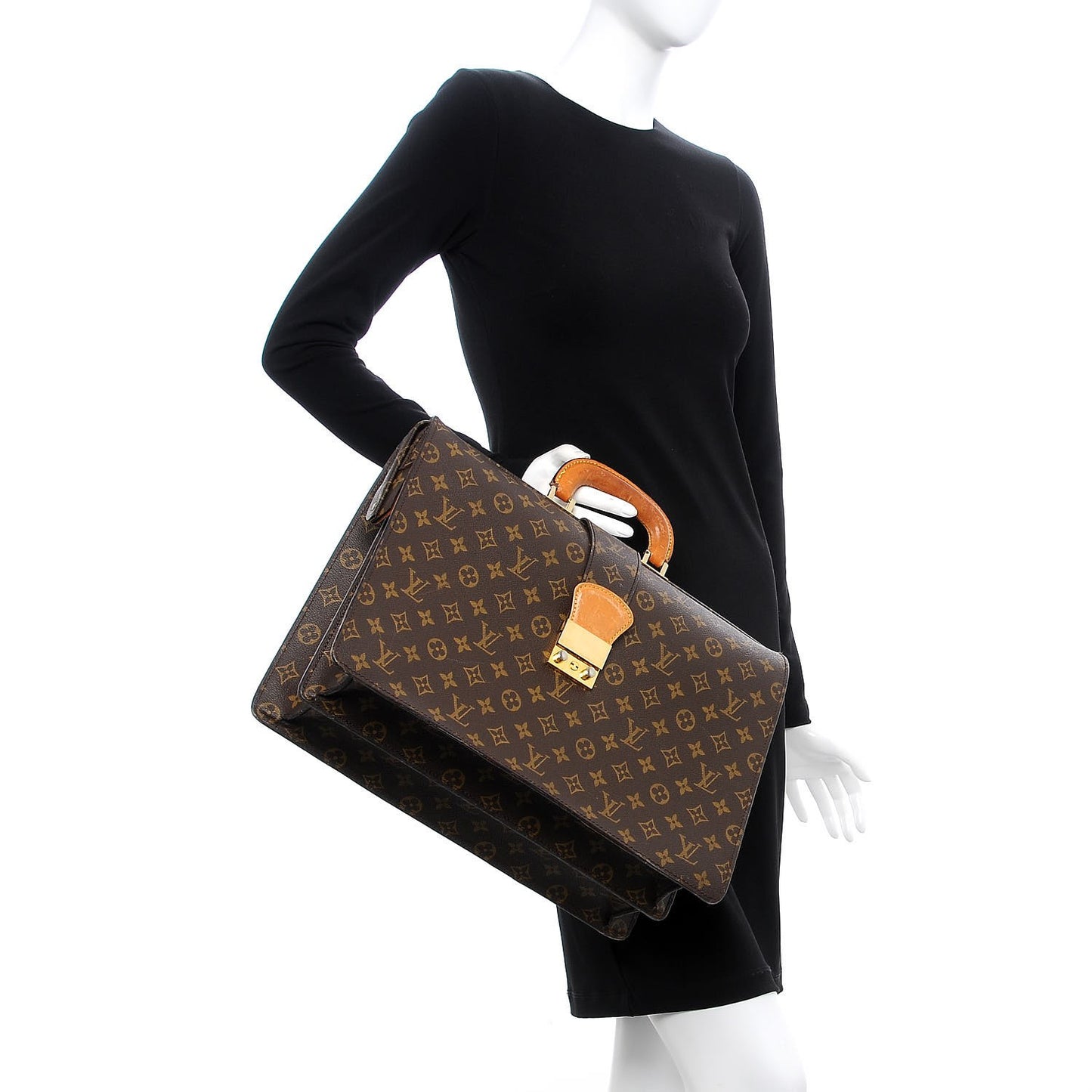 Monogram Serviette Fermoir Briefcase