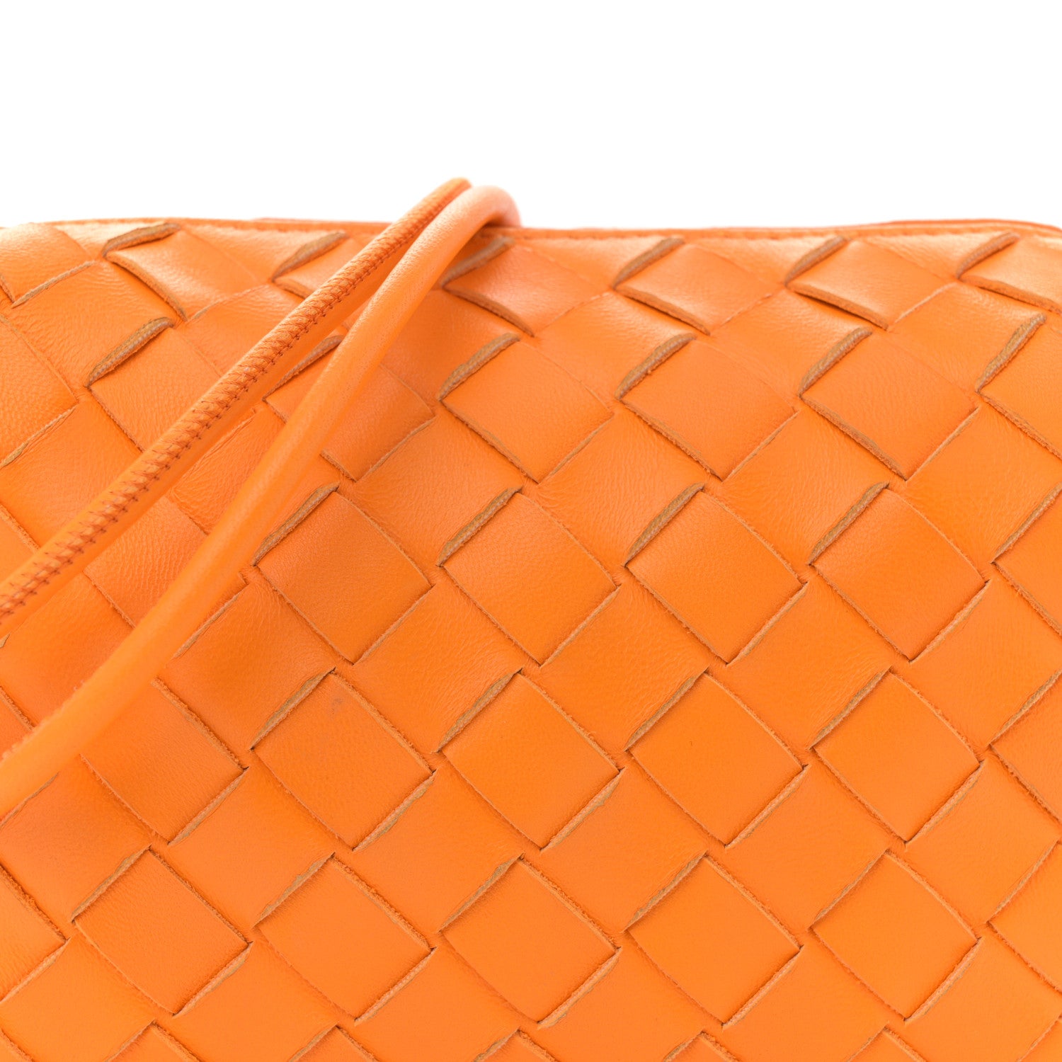Bottega Veneta Nappa Intrecciato Mini Loop Camera Bag Tangerine 7 of 10