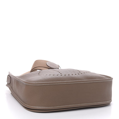 Hermes Taurillon Clemence Evelyne III PM Etoupe 4 of 12