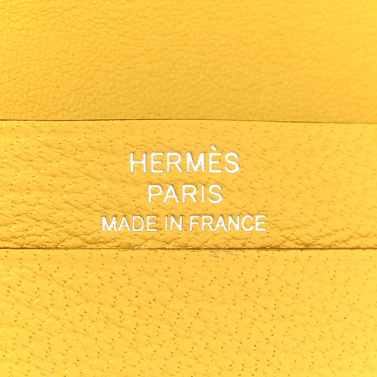 Hermes Chevre Mysore Bearn Card Holder Wallet Sun 7 of 11