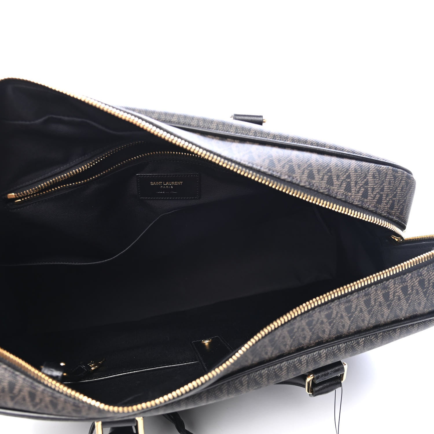 Saint Laurent Toile Classic Monogram Rodeo Briefcase Black 4 of 4