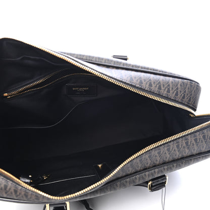 Saint Laurent Toile Classic Monogram Rodeo Briefcase Black 4 of 4