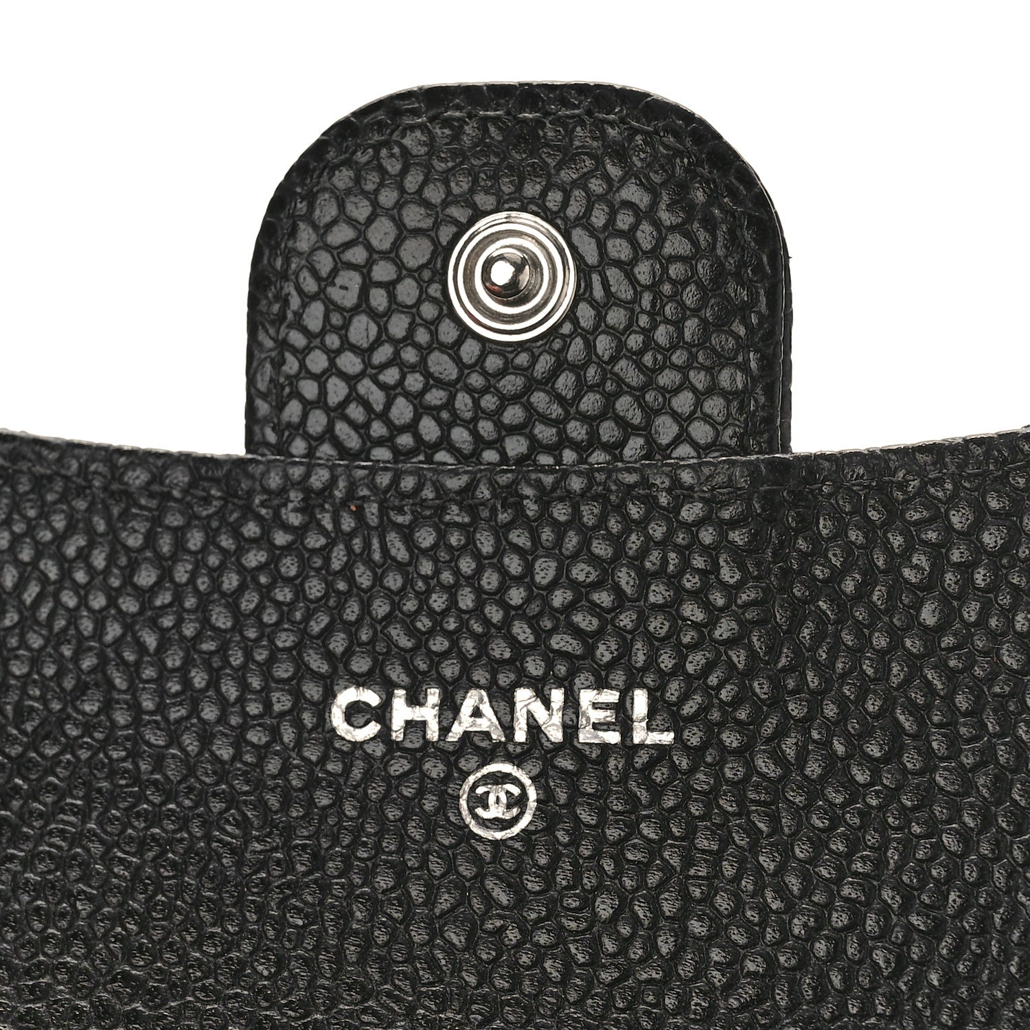 Chanel Caviar Quilted Flap Card Holder Wallet Black 6 of 9