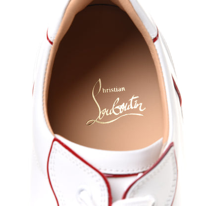 Christian Louboutin Patent Calfskin Vieira Flat Sneakers 40 White Loubi 8 of 10