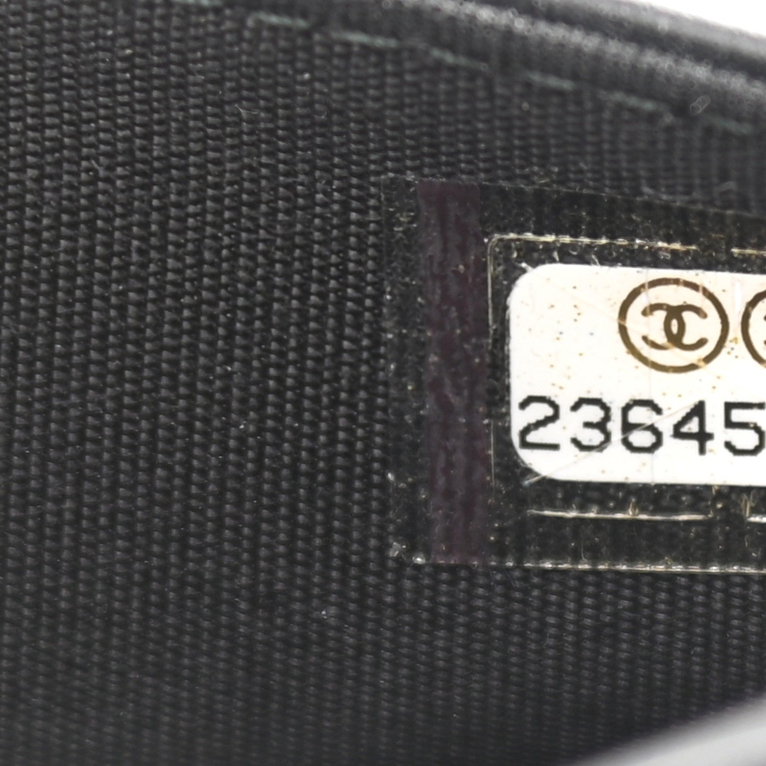 Chanel Calfskin Painted Chevron Embossed Boy Wallet On Chain WOC Black 8 of 11