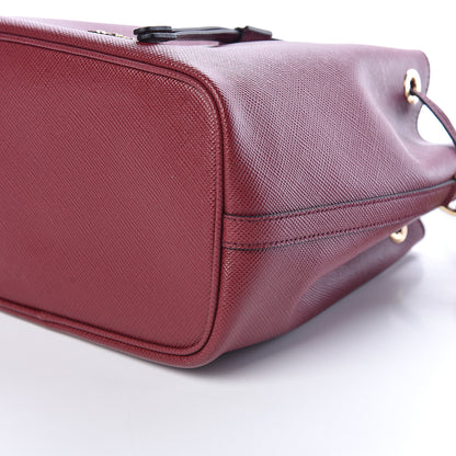 Prada Saffiano Cuir Bucket Bag Cerise 6 of 8