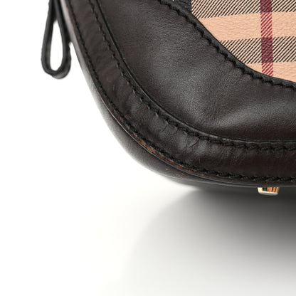 Burberry Haymarket Check Small Orchard Bowling Bag Chocolate 15 of 15