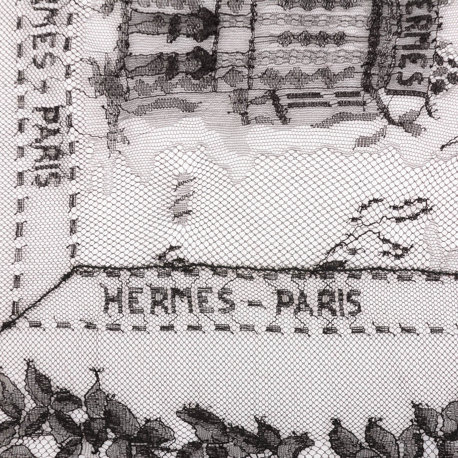 Hermes Dentelle Stole Black 4 of 4