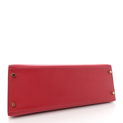 Hermes Epsom Kelly Sellier 35 Rouge Casaque 4 of 11
