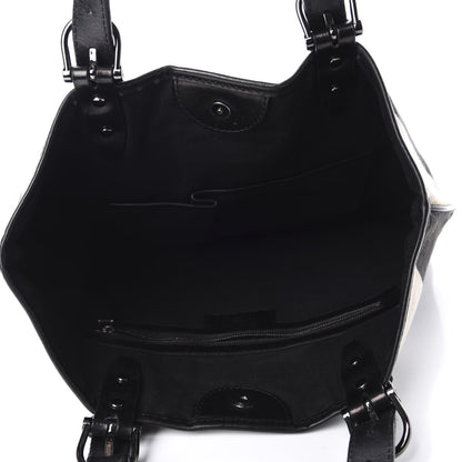Burberry Beat Check Tote Black 5 of 9