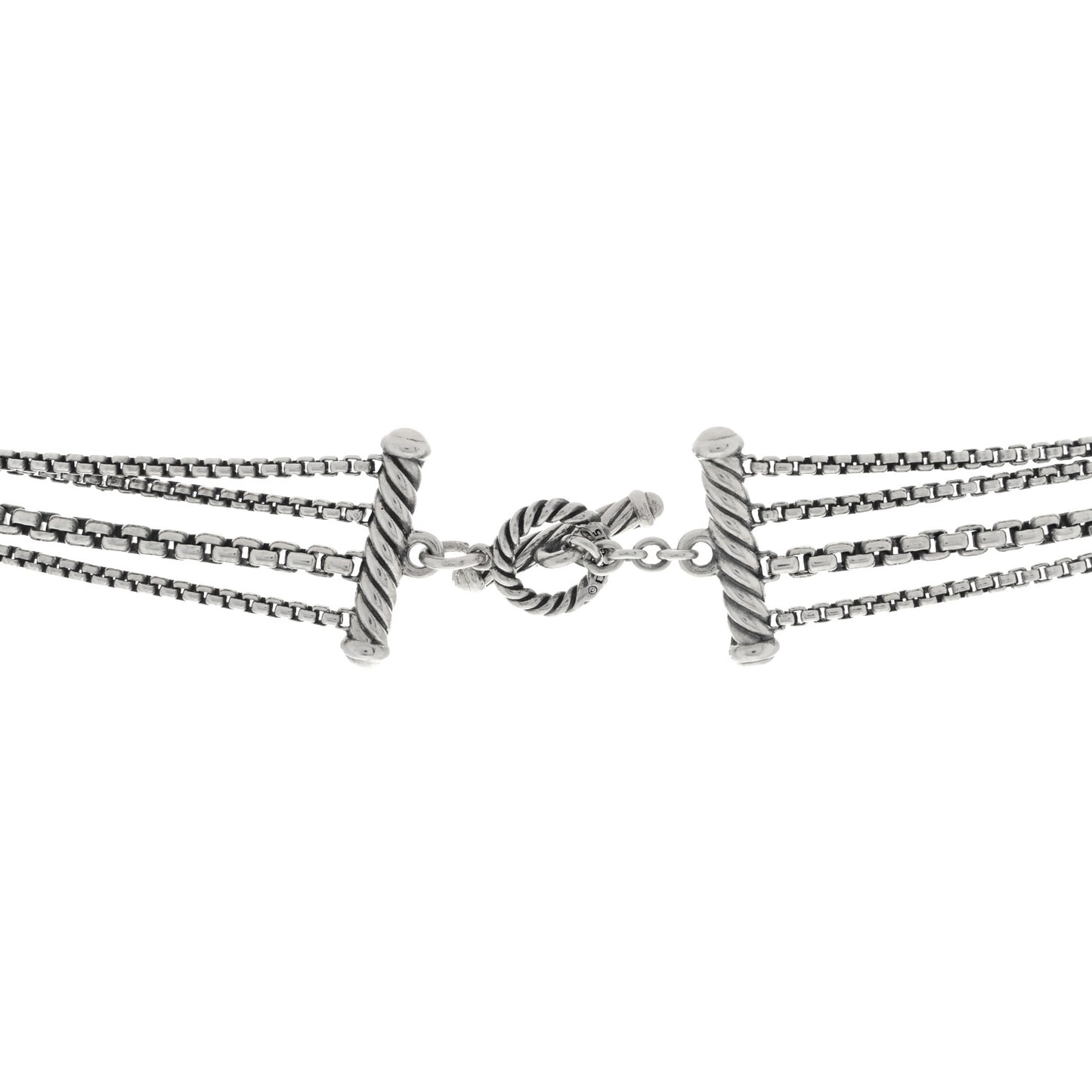 Sterling Silver Diamond Blue Topaz Confetti Station Necklace