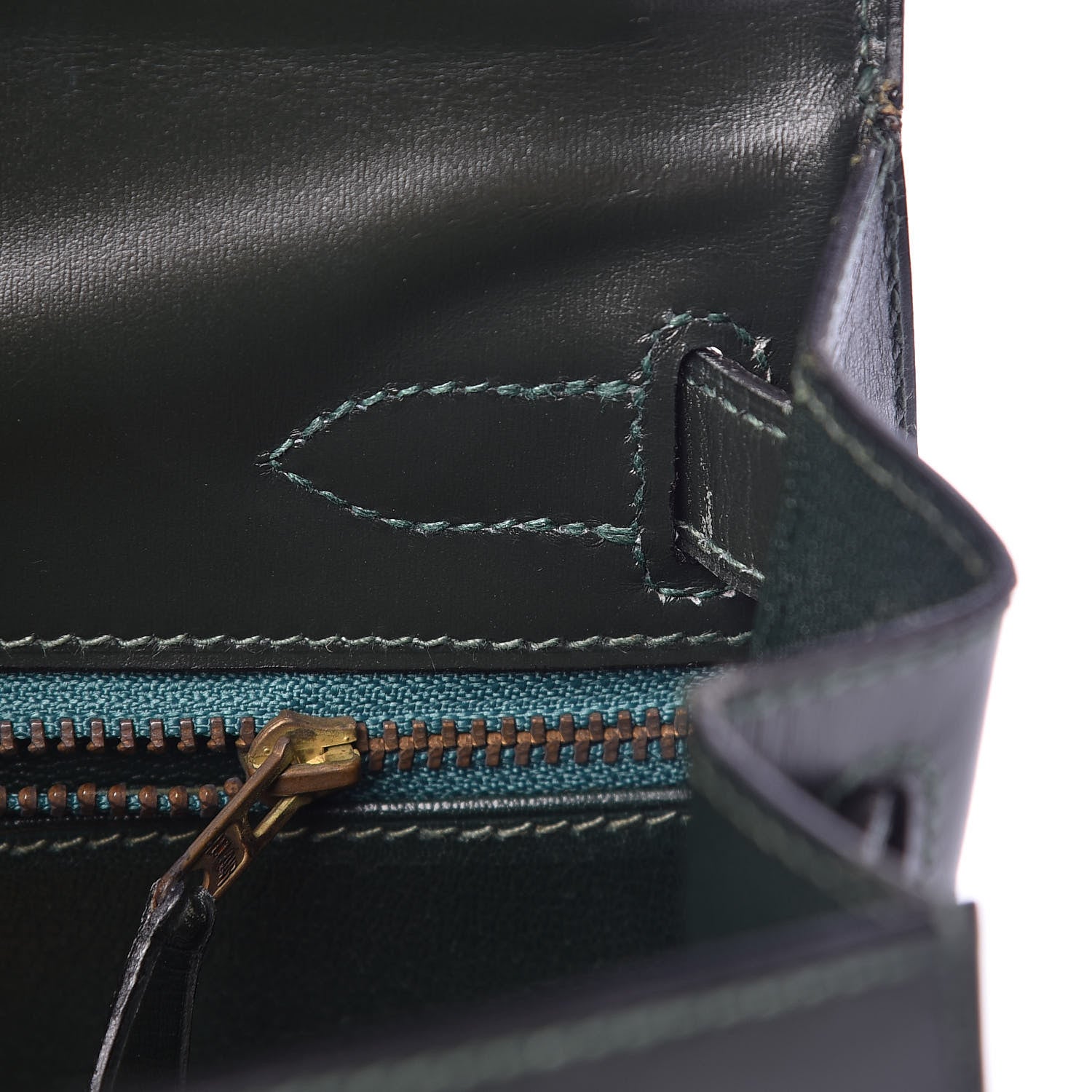 Hermes Box Kelly Sellier 28 Vert Fonce 10 of 49