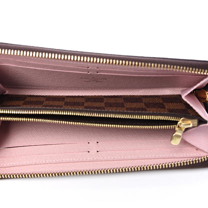 Louis Vuitton Damier Ebene Clemence Wallet Rose Ballerine 4 of 7