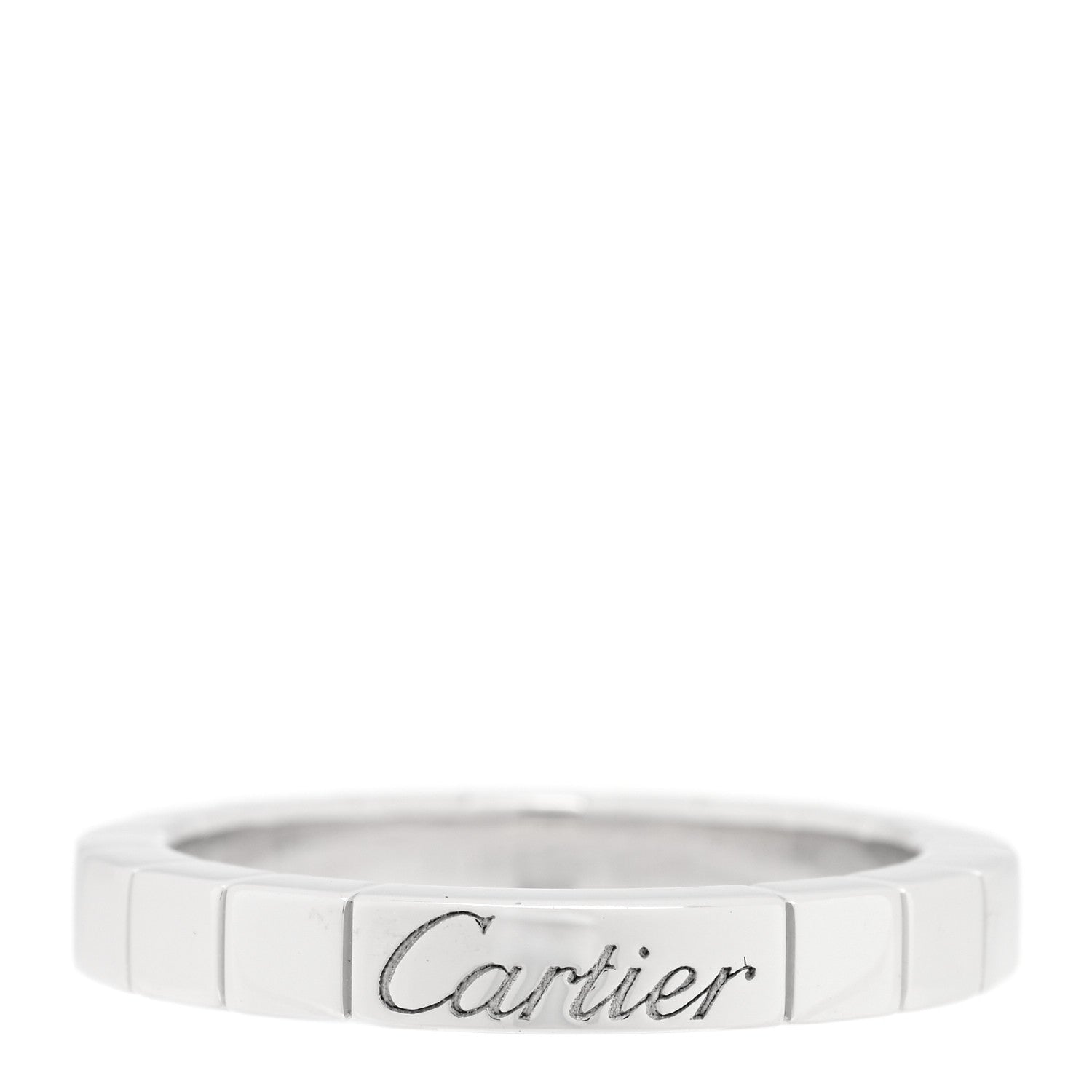 Cartier 18K White Gold Lanieres Ring 51 5.75 1 of 4
