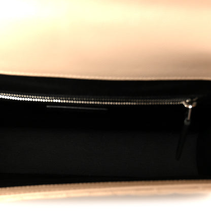 Saint Laurent Grain De Poudre Large Tri-Quilt Monogram Satchel Dark Beige 5 of 11