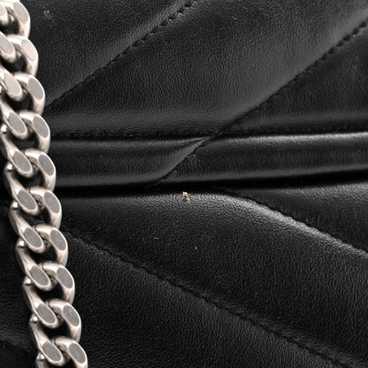 Saint Laurent Calfskin Y Quilted Monogram Medium Loulou Chain Satchel Black 12 of 12